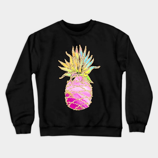 Ombre Pineapple Print Crewneck Sweatshirt by crazycanonmom